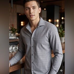 Calvin Klein Men’s Slim‑Fit Shirt Size XL